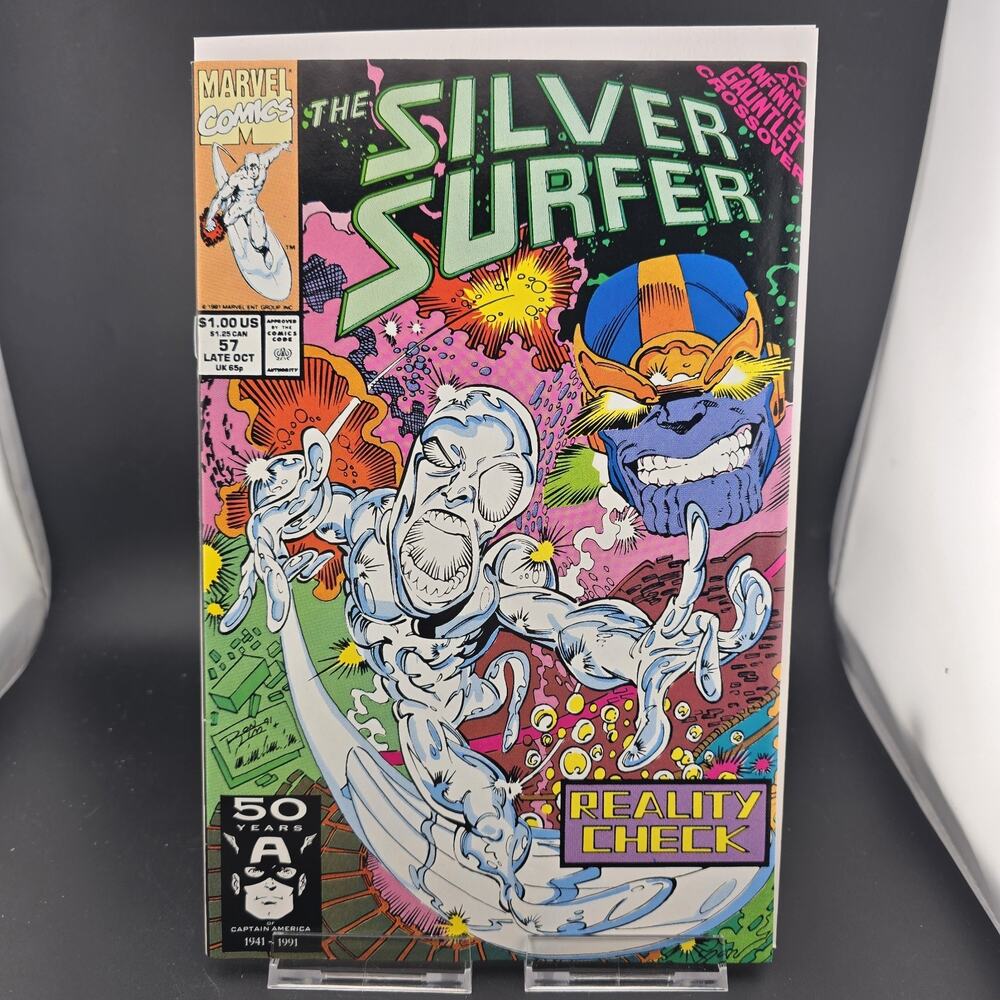 SILVER SURFER #57 Marvel 1991 DIRECT High Grade NM/NM+ 9.6 9.8 Thanos Key